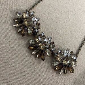 Elegant Crystal Flower Necklace